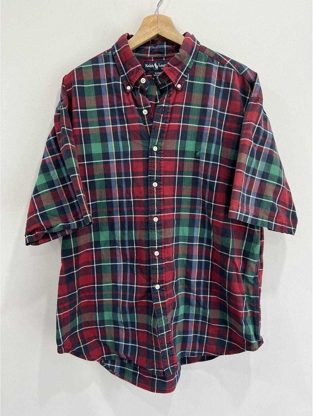 Vintage Ralph Lauren Polo Button Up Shirt plaid